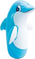 Intex Inflatable Punching Bop Bag Toy Dolphin, Ages 3+