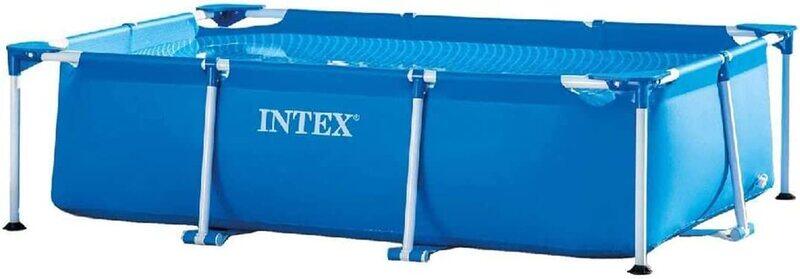 

Intex Rectangular Frame Pool without Pump, 2.6 x 1.6 x 0.65m, Blue