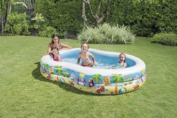 Intex Swim Centre Inflatable Paradise Seaside Swimming Pool, 56490, Blue