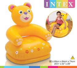 Intex Happy Animal Bear Assortment Chair, Yellow
