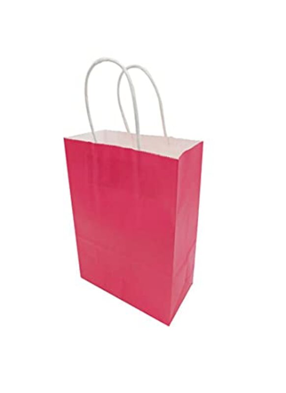 Beautiful Gift Bag for Any Occasion, 12 Pieces, 25 x 12 x 33.5cm, Fuchsia