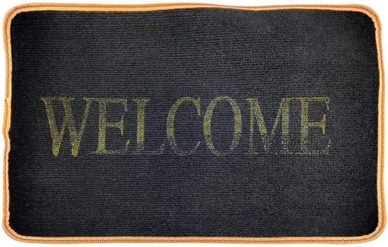 Beautiful Welcome Doormat, Black