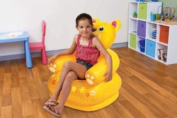 Intex Happy Animal Bear Assortment Chair, Yellow