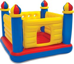 Intex Kids Inflatable Bouncy Castle Jumper with Hand Air Pump, 48259, Ages 3+