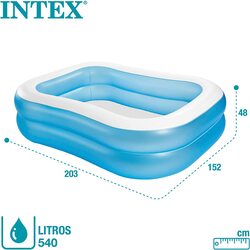 Intex Swim Centre Family Pool, Large, 57180, Blue