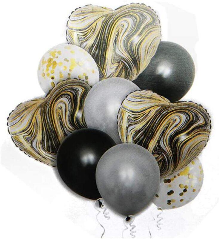 

Generic Beautiful Assorted Designed Balloons, Pack of 9 Units, Multicolour