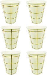 6-Piece Party Fun Party Paper Cup Set, White