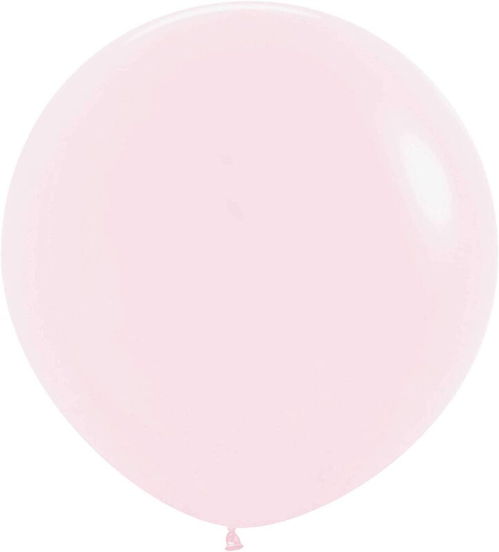 Amscan 20012270 60cm Latex Balloons, 3 Pieces, Matte Pastel Pink