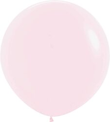 Amscan 20012270 60cm Latex Balloons, 3 Pieces, Matte Pastel Pink