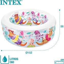 Intex Inflatable Aquarium Swimming Pool, 58480, Multicolour