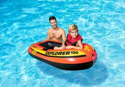 Intex Explorer 100 1-Person Inflatable Boat, Orange