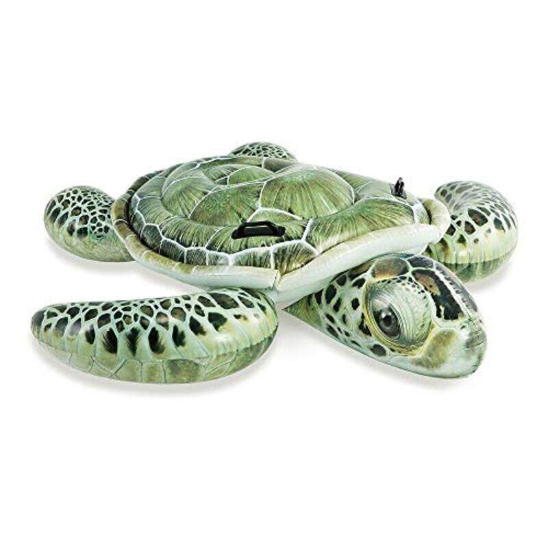 

Intex Realistic Sea Turtle Ride On Float, 57555, Green