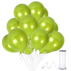 Party Fun Standard Clear Balloon, 40 Pieces, All Ages, Light Green