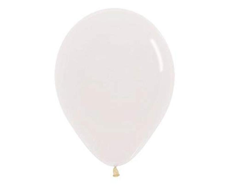 Sempertex 18-inch Round Latex Balloon, 6 Pieces, Crystal Clear