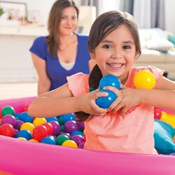 Intex 6.5cm Plastic Balls for Pools, 100 Pieces, Ages 2+