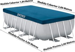 Intex Rectangular Pool Cover, Blue