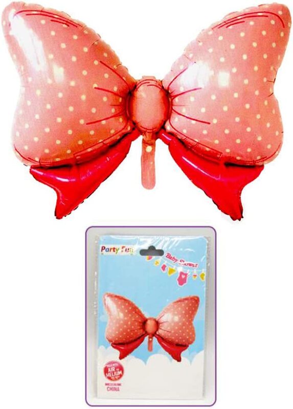 75-cm Party Fun Bow Tie Helium Quality Foil Balloon, Pink