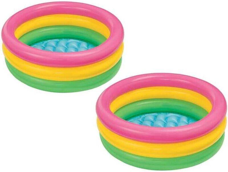 Intex Sunset Glow Baby Pool, 58924, Multicolour