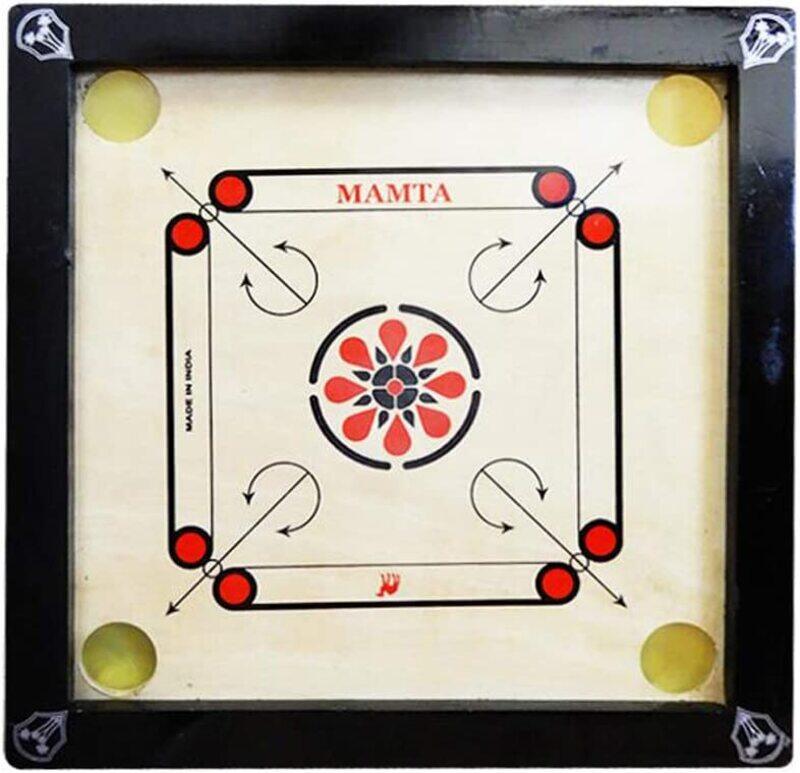 

Generic Mamta High Quality Wooden Carrom Board, Beige