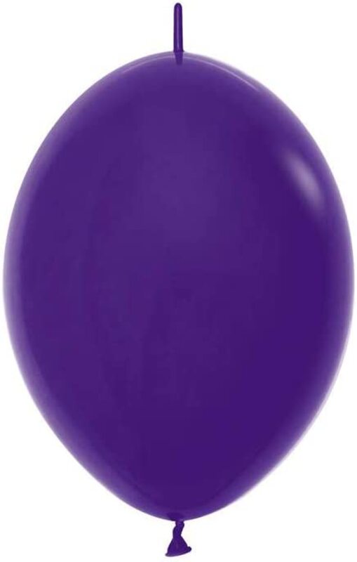 Amscan 20001100 30cm Link o Loon Latex Balloons, 50 Pieces, Violet