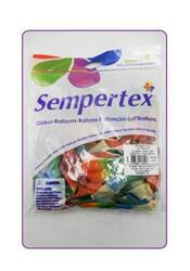 Sempertex 5-Inch Crystal Clear Balloon, 25 Pieces, Graffiti Rainbow