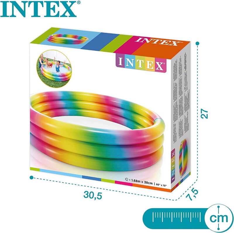 Intex Wild Geometry Pool, 58449, Multicolour