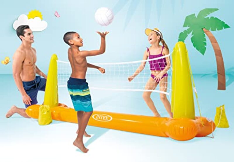 Intex Pool Volleyball Game for Ages 6+, 56508, Green/Orange