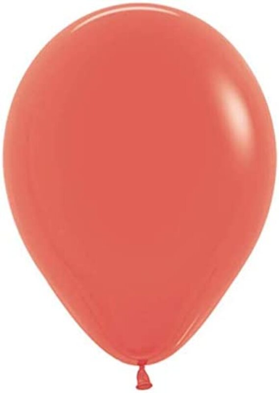 Sempertex Round 5 Inch Elegant Latex Balloons, 50 Pieces, Ages 3+, Coral