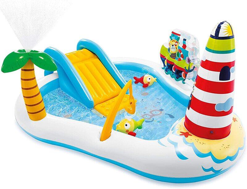 

Intex Fishing Fun Play Center Inflatable Kiddie Pool, 57162, Multicolour