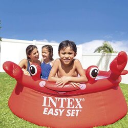 Intex Happy Crab Easy Pool Set, 6-Feet x 20-Inch, Red