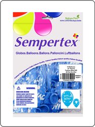 Sempertex 12-inch Its a Boy Printed Latex Round Balloons, 12 Pieces, Fashion Blue