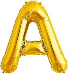 39-inch Letter "A" Alphabet Foil Balloon, Golden