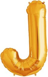 Beautiful 40-inch Alphabet J Foil Balloon, Pack of 1 Unit, Golden