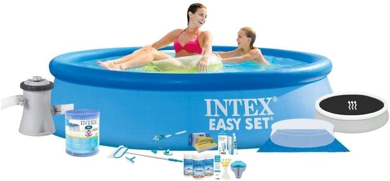 Intex Easy Set Pool with Filter Pump, 244, Blue