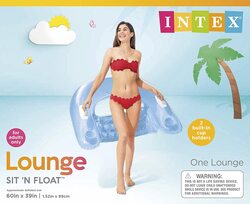 Intex Sit N Float Inflatable Lounge, 58859, Assorted Colours