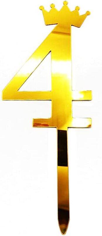 

Generic Beautiful Number 4 Cake Topper, 12 Pieces, Ages 4+