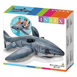 Intex Great White Shark Ride-On Float, 173 x 107cm, Grey