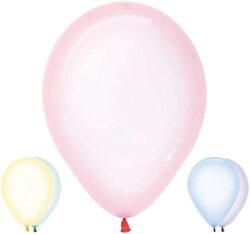 Sempertex 12-Inch Round Crystal Pastel Latex Balloons, 25 Pieces