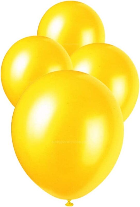 Party Fun Standard Clear Balloon, 40 Pieces, All Ages, Yellow