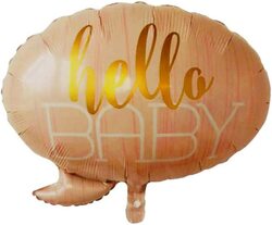 22-Inch Party Fun Hello Baby Foil Balloon, Pink