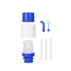 Water Bottles Pump Blue Manual Hand Pressure Drinking Fountain