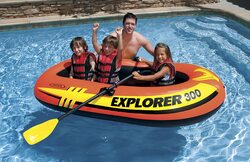 Intex Explorer 300 Boat Set, 3 Pieces, Multicolour