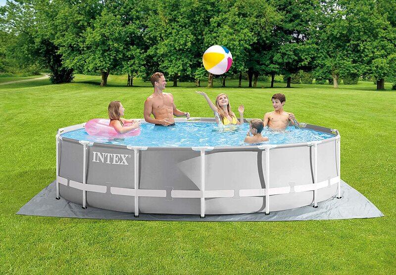 

Intex Prism Frame Pool Set, 14ft x 42in, Grey