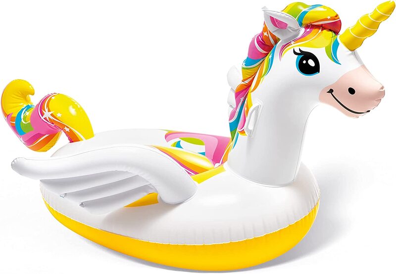 Intex Unicorn Ride-On, One Size, 57561, Multicolour