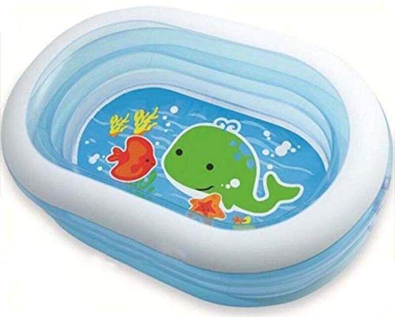 

Intex Oval Whale Inflatable Pool, 57482, Blue