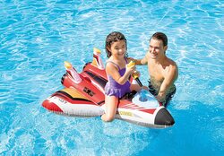 Intex Water Gun Plane Ride-On for Ages 3+, 46-Inch, Multicolour