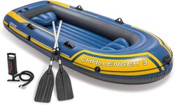 Kartsasta Challenger Inflatable Boat with Oars and Pump, 68370, Blue