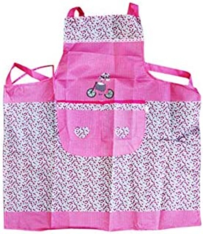 Fenfang Beautiful Home Kitchen Straps Apron with Pockets for Children, Assorted Colour