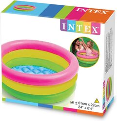 Intex Sunset Glow Baby Pool, 57107, Multicolour