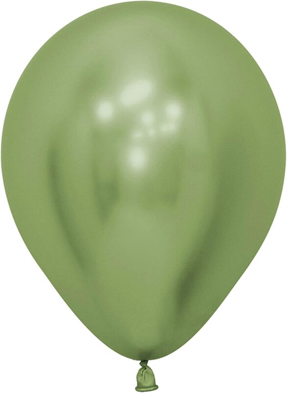 Amscan 20014172 5-inch Latex Party Balloons, 50 Pieces, Reflex Lime Green